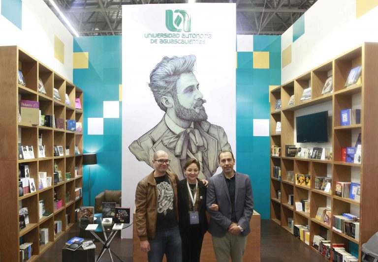 Diseño del estand de la UAA en la FIL rinde homenaje a Jesús F. Contreras