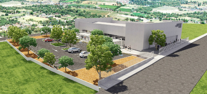 Al 60% la construcción del auditorio polivalente del municipio de Cosío