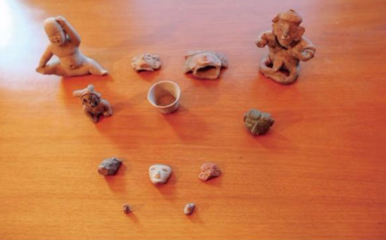 Fueron recuperadas 12 piezas arqueológicas mexicanas