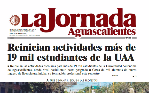 LJA lunes 23 de enero 2017