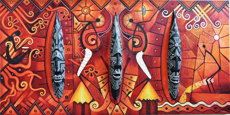 Exposición de Fernando Terrazas en el vestíbulo del Congreso