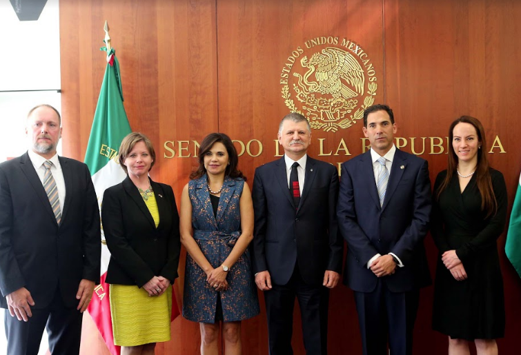 Presidente del Senado recibe al presidente de la Asamblea Nacional de Hungría