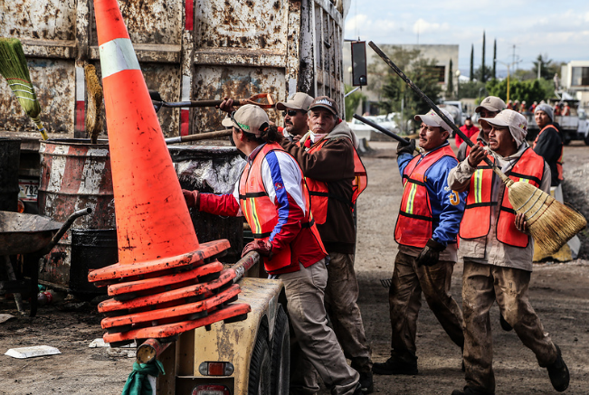 Continúa programa intensivo de bacheo nocturno
