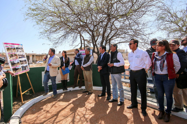 Supervisan obra de regeneración del Bordo Santa Elena