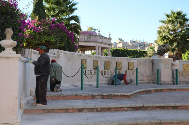 Rehabilitan espacios públicos en Calvillo