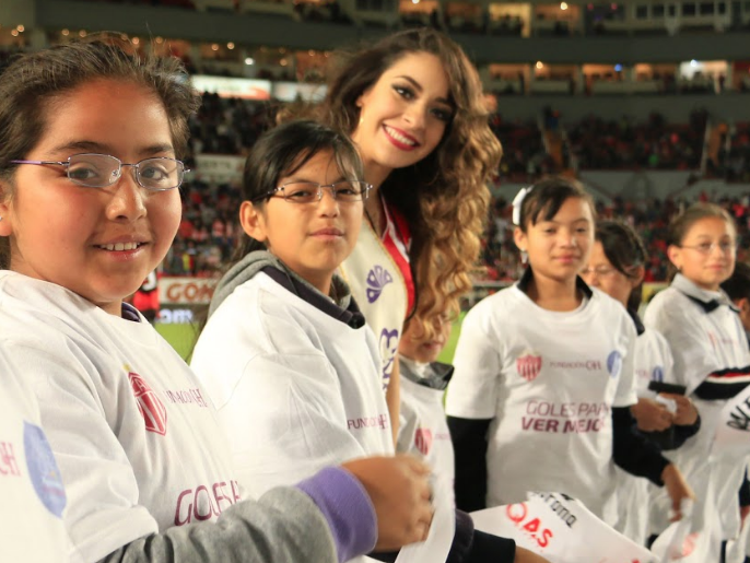 Resultaron beneficiados con lentes 150 estudiantes por los goles del Necaxa