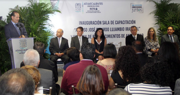Inauguran Sala de Capacitación de Inepja Alonso José Ricardo Lujambio Irazábal
