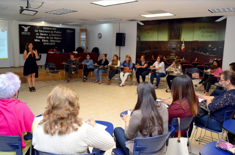 Talleres en el Seminario de Formación sobre Paridad de Género y Derechos Políticos de las Mujeres