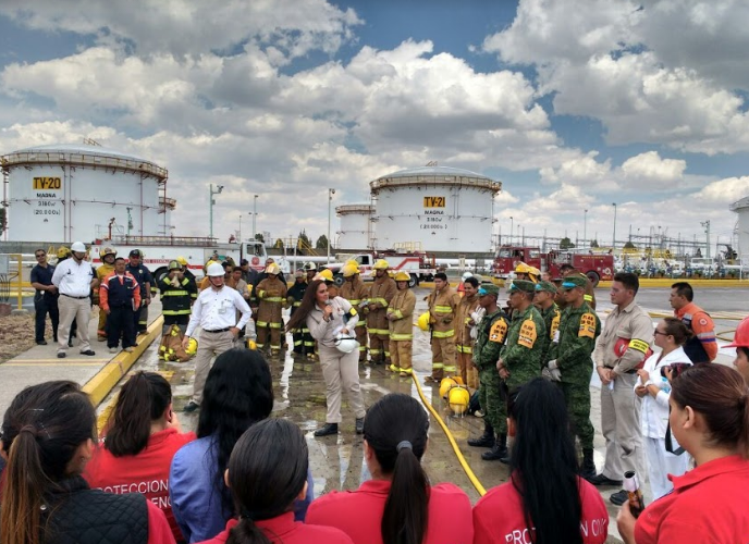 Realiza Pemex simulacro en Aguascalientes