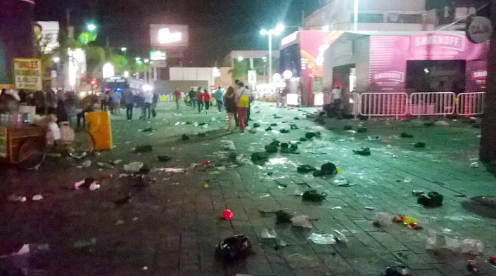Se recogen 30 toneladas de basura al día durante la Feria