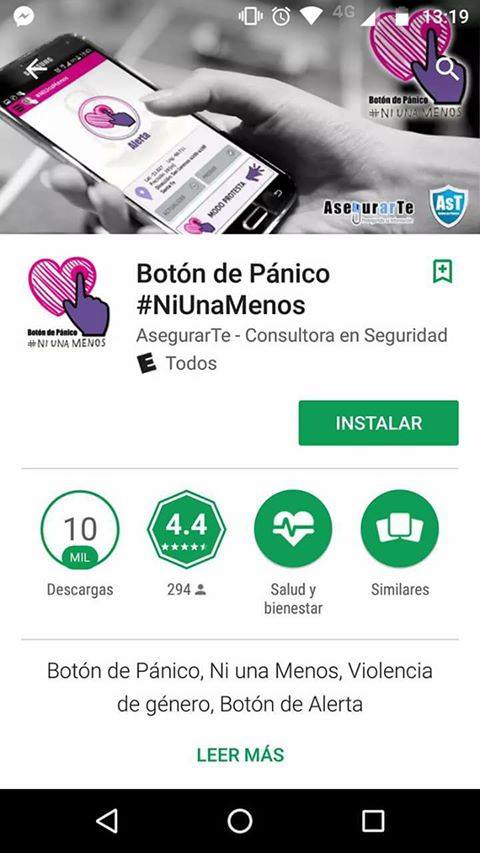 Botón de Pánico #NiUnaMenos