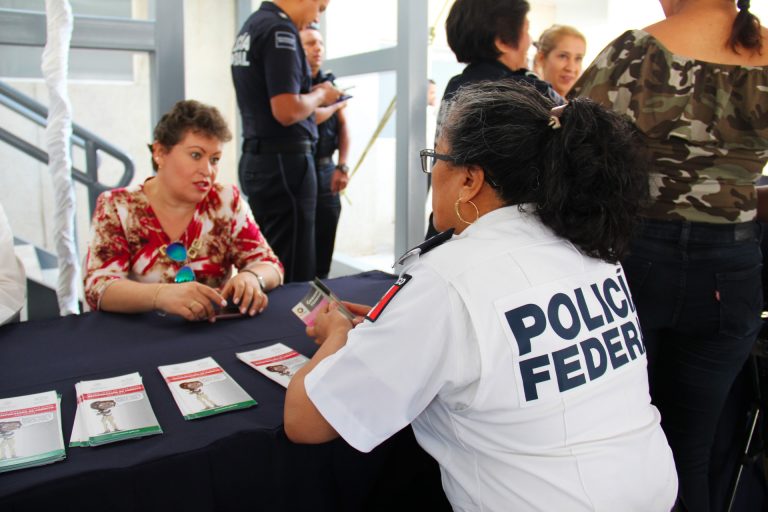 Realizan Feria de los Servicios en las instalaciones de la Policía Federal