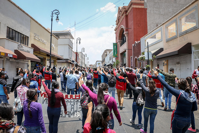 Petición de diálogo en el conflicto estudiantil de la Normal “Justo Sierra” de Cañada Honda, Aguascalientes