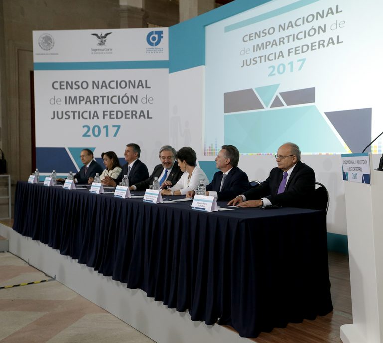 Presentan resultados del Censo Nacional de Impartición de Justicia Federal
