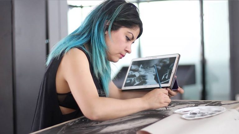 La pintora Paulina Jaimes realiza sus primeras litografías en Aguascalientes