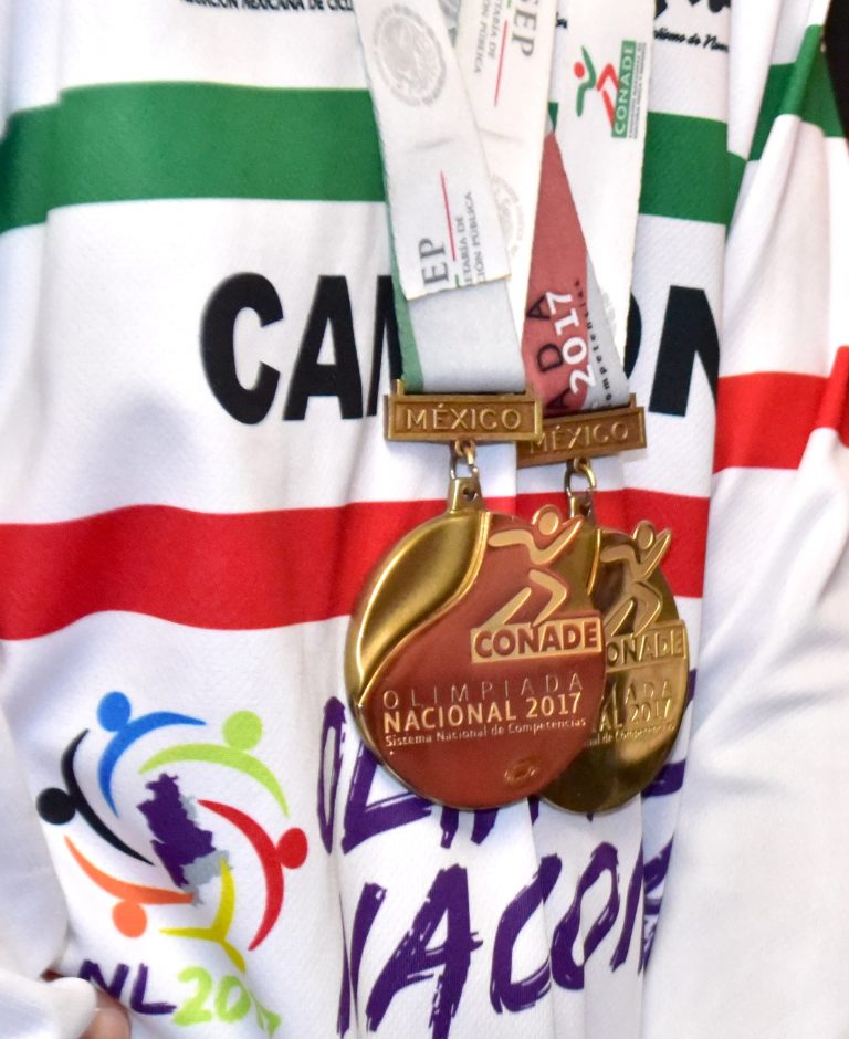 Obtienen dos de oro y dos de plata en disciplina BMX en la Olimpiada Nacional