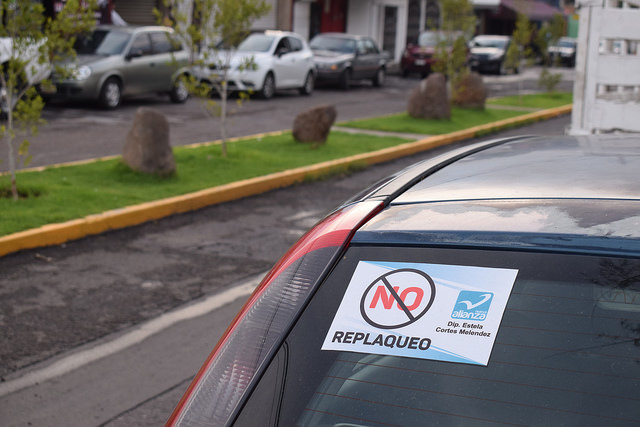 Justifican con el tema de seguridad el reemplacamiento de vehículos