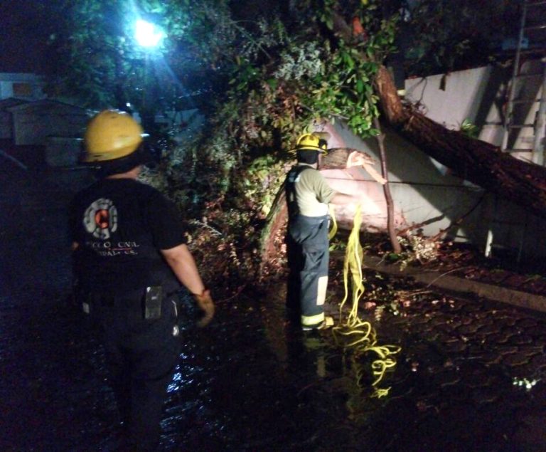 Protección Civil atiende contingencias de lluvias
