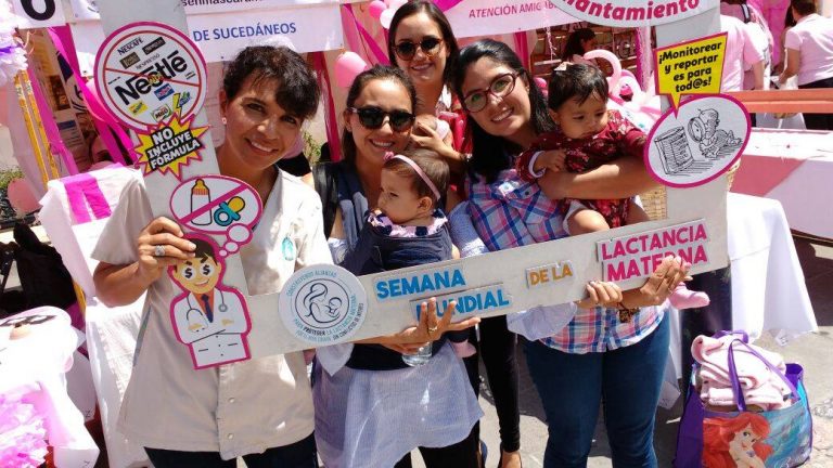 Celebran la Semana Mundial de Lactancia