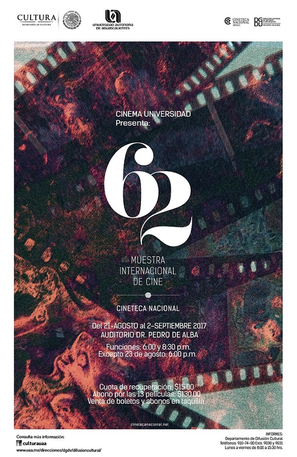 UAA será sede de la 62 Muestra Internacional de Cine