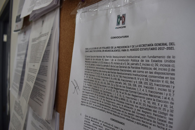 Se registran Enrique Juárez y Denisse Ibarra para dirigir el PRI