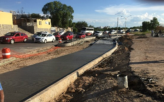 Falta concluir 30% de la construcción de retornos viales en bulevar San Marcos