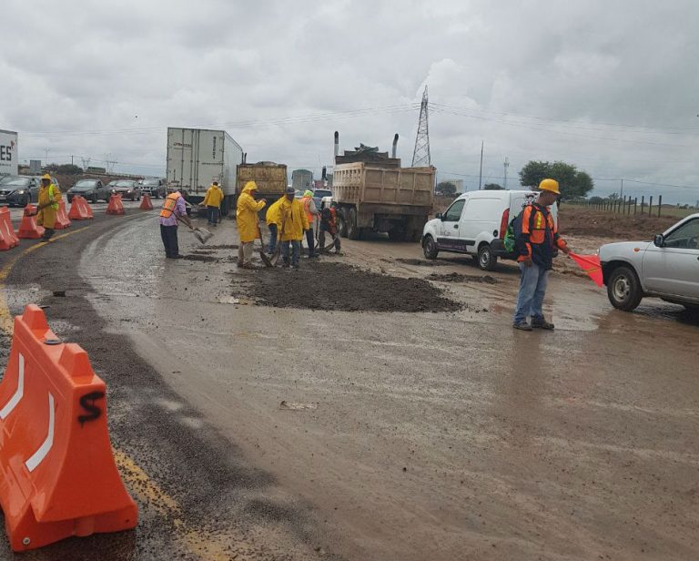 Trabajos de conservación en el arco vial norte