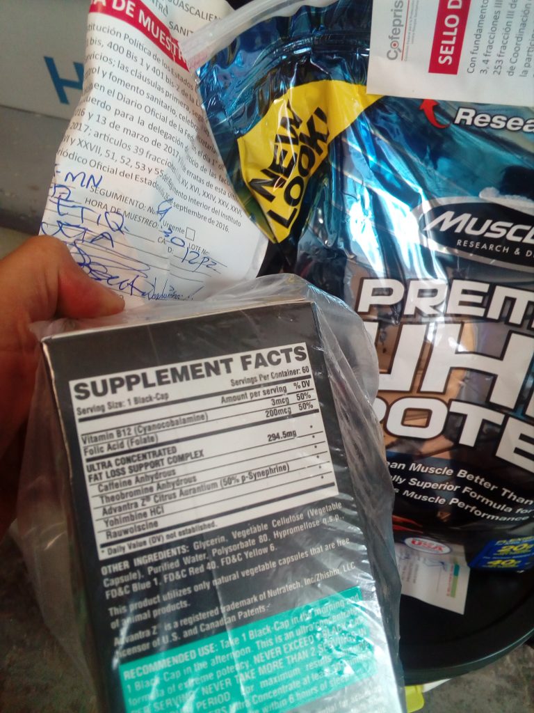 Aseguran suplementos alimenticios por violaciones a la Ley General de Salud