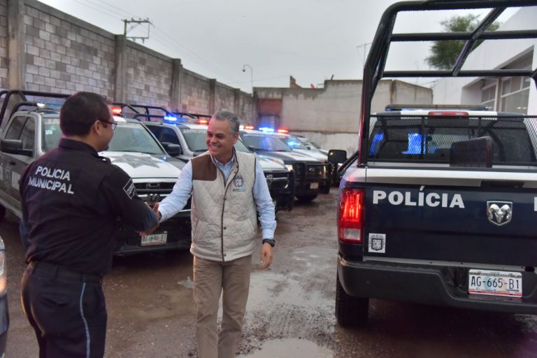 Amplía Jesús María el parque vehicular para una mayor cobertura en vigilancia