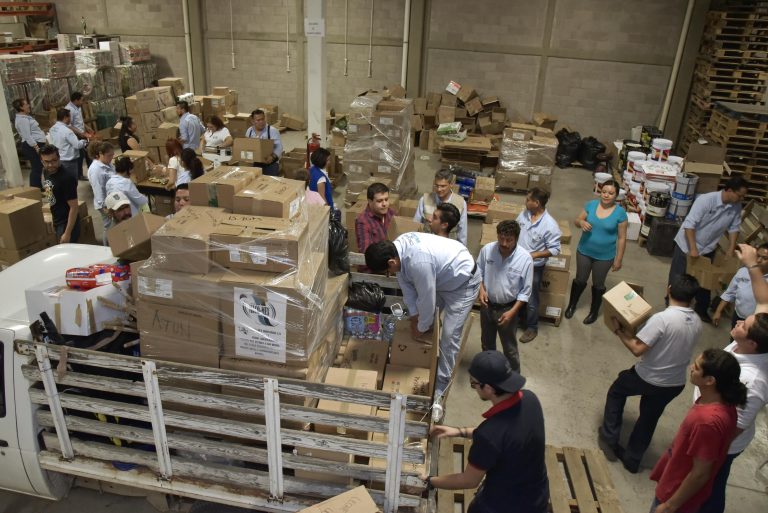 Se envió contenedor de apoyos a la Ciudad de México