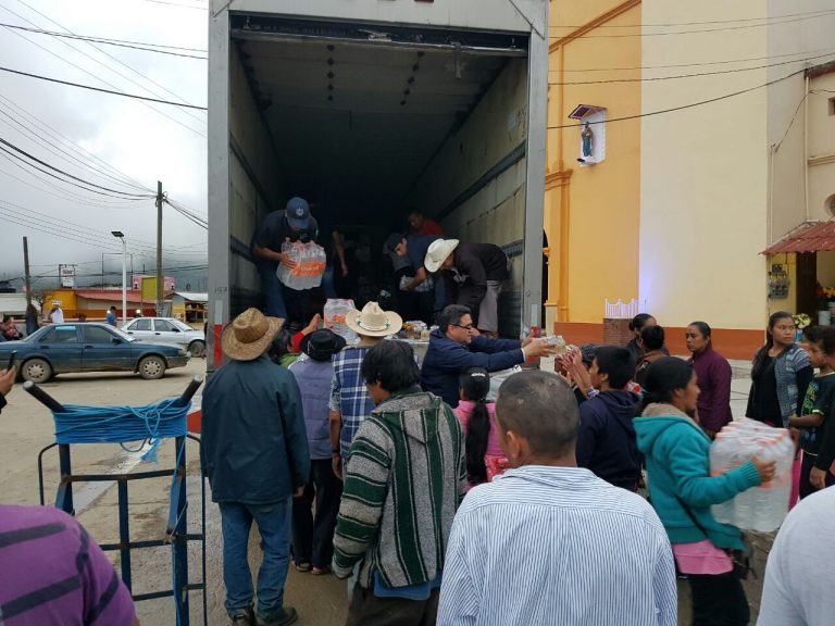 Llega apoyo de Aguascalientes a Ciudad de México y Oaxaca