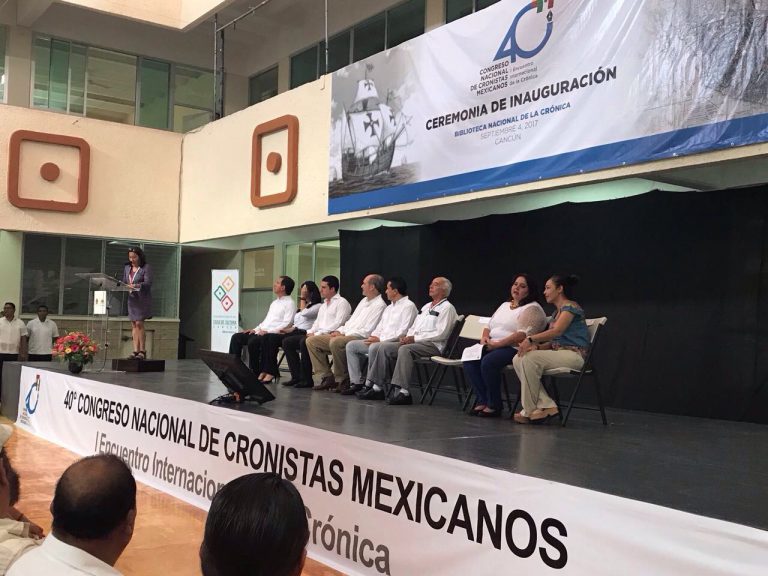 Inauguran 40 Congreso Nacional de Cronistas de Ciudades Mexicanas y I Encuentro Internacional de la Crónica
