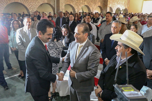 Asiste Martín Orozco Sandoval al Primer Informe de actividades de los alcaldes de Tepezalá, Asientos y El Llano