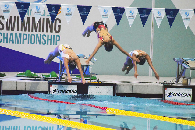 Inauguran el Campeonato Mundial de Natación INAS