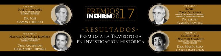 Entregarán Premios Nacionales a la Investigación y Trayectoria Histórica 2017