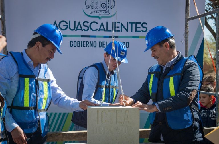 Se colocó la primera piedra de la Unidad del Ictea en Rincón de Romos