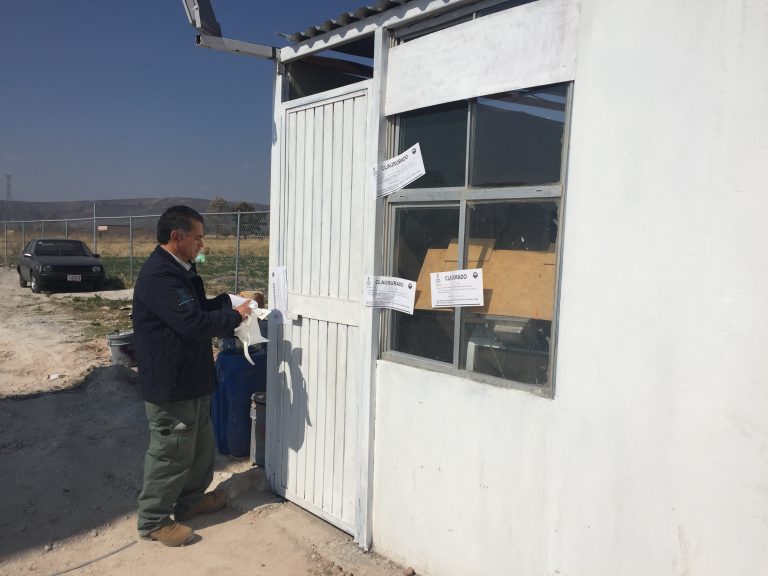 Clausuran pedrera en Jesús María