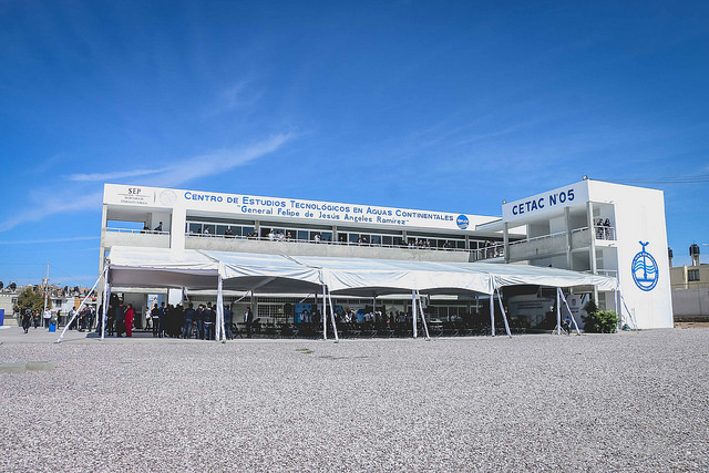 Ejecutan obra para el Centro de Estudios Tecnológicos en Aguas Continentales no. 5