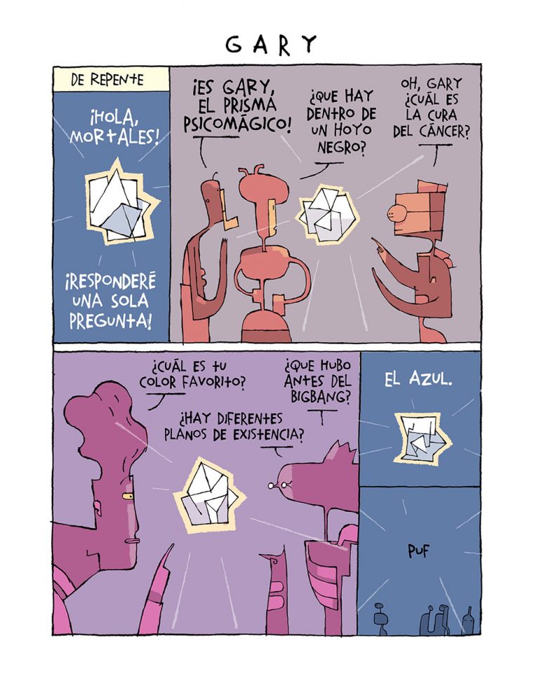 Patricio Betteo desarrolla cómics que fusionan poesía y humor