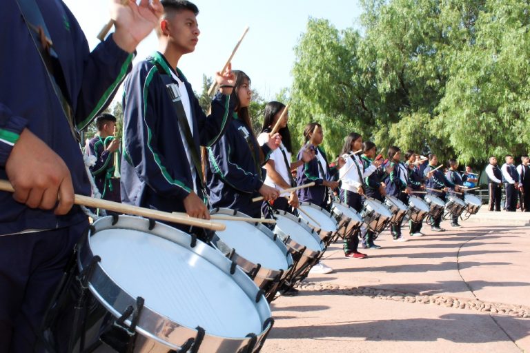 Inauguran el Encuentro Nacional de Bandas y Escoltas de Guerra en Aguascalientes