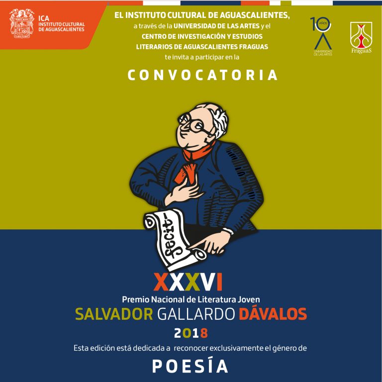 Abre convocatoria al XXXVI Premio Nacional de Literatura Joven Salvador Gallardo Dávalos en Aguascalientes