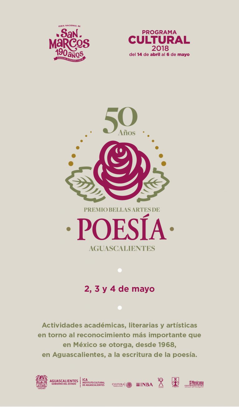 50 años del Premio Bellas Artes de Poesía Aguascalientes