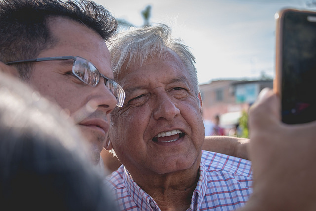 AMLOver selfie mode on | Andrés Manuel López Obrador en Jesús María