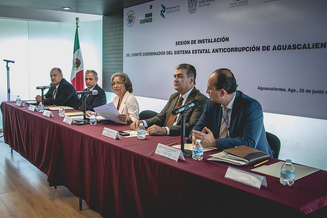 Se instaló el Comité Coordinador del Sistema Anticorrupción de Aguascalientes