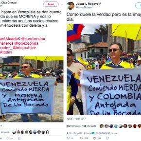 Colombia – Comparación pancarta