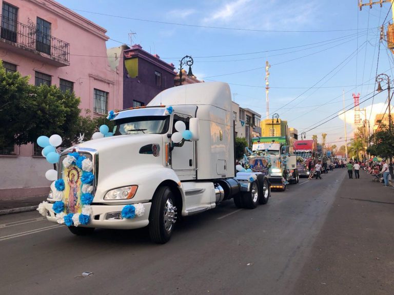 De las tres mil unidades que participaron en la peregrinación en Aguascalientes, 500 pertenecen al transporte de carga