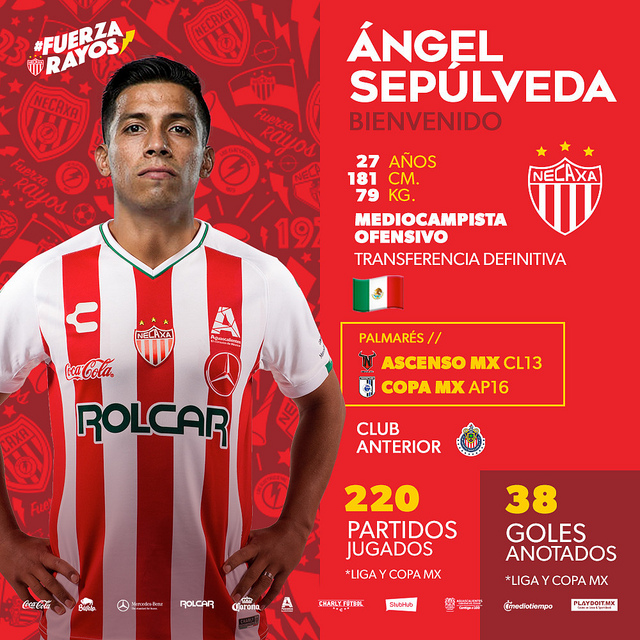 Ángel Sepúlveda es el nuevo refuerzo de los Rayos del Necaxa