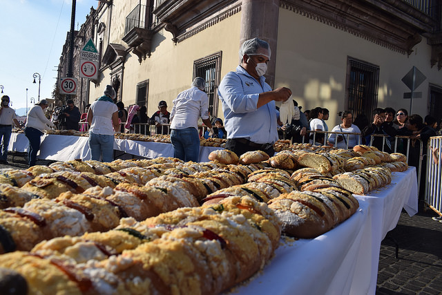 Repartirán la Monumental Rosca de Reyes en Aguascalientes