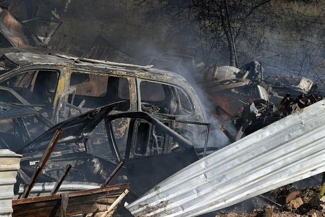 Policías municipales de Aguascalientes localizaron lo que parece ser un deshuesadero