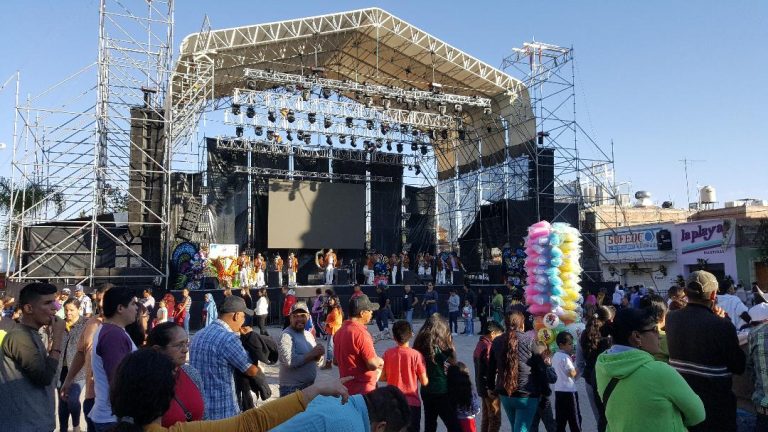 Operativo de seguridad en la Feria de Rincón de Romos, en Aguascalientes